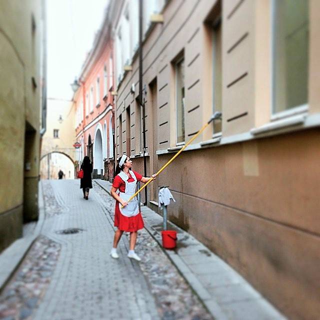 Mimo że pokoj&oacute;wce i gosposi przez cały dzień towarzyszy od&oacute;r toalet, musi zawsze być perfekcyjnie umundurowana